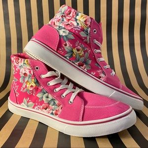 Ositos Floral High Top Women’s Shoes Size 10